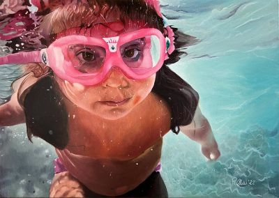 Benedetta – 2022 Acrylic on canvas, 70x50 cm, Private collection (CA)