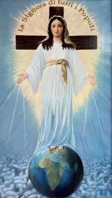 The Lady of All Peoples – 2023 Acrylic on linen, 46x80 cm, Private collection, Assemini (CA)